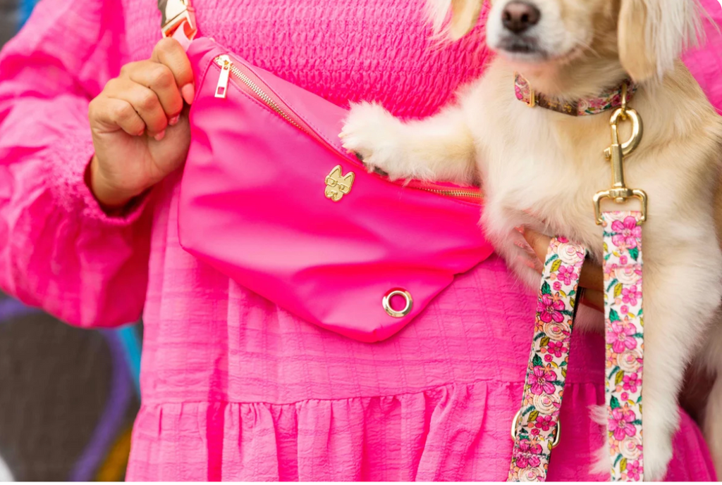 Pink Papyrus Belt Bag