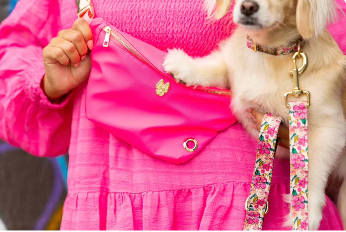 Pink Papyrus Belt Bag
