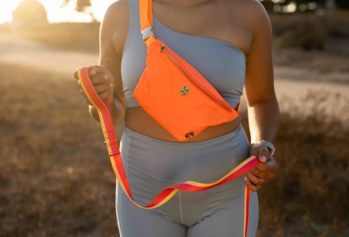 Pink Papyrus Belt Bag
