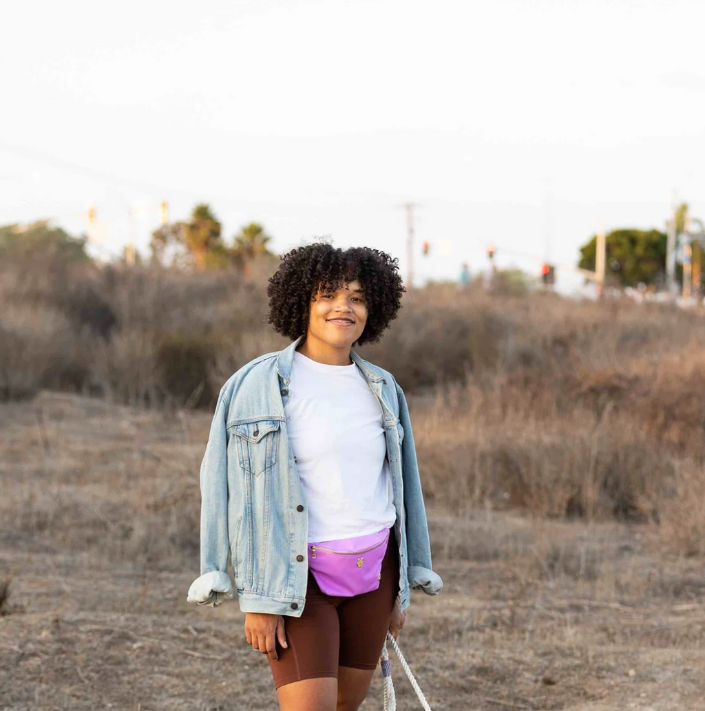 Pink Papyrus Belt Bag