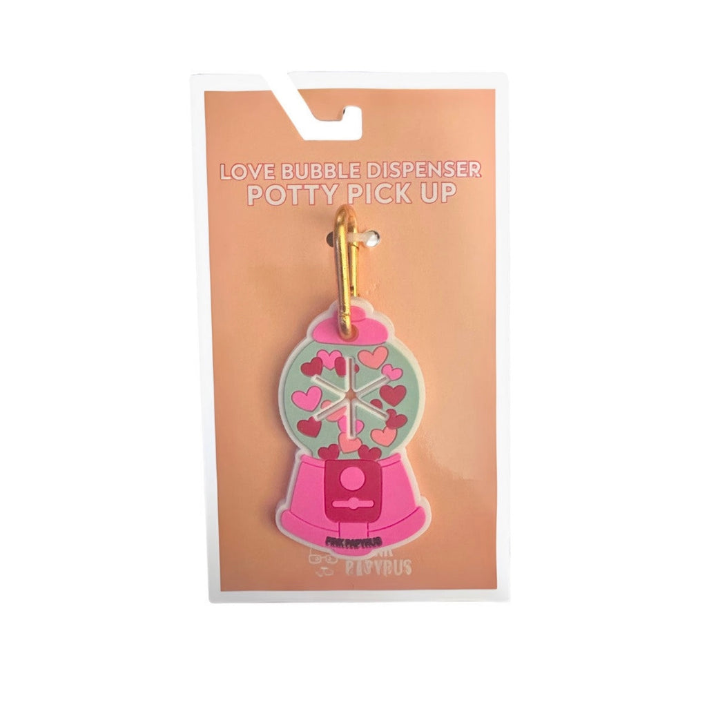 Pink Papyrus Poop Bag Holder
