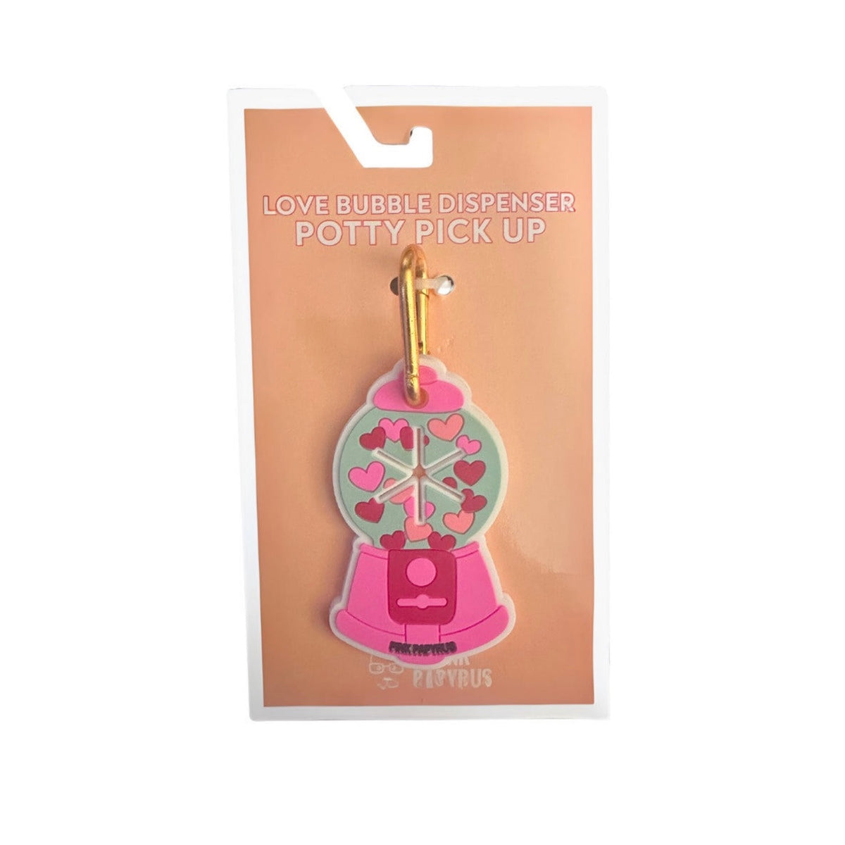 Pink Papyrus Poop Bag Holder
