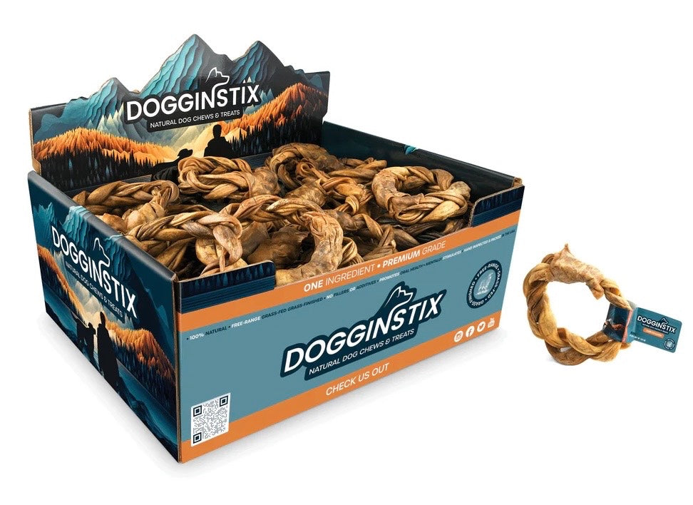 Dogginstix Braided Lamb Collagen Ring