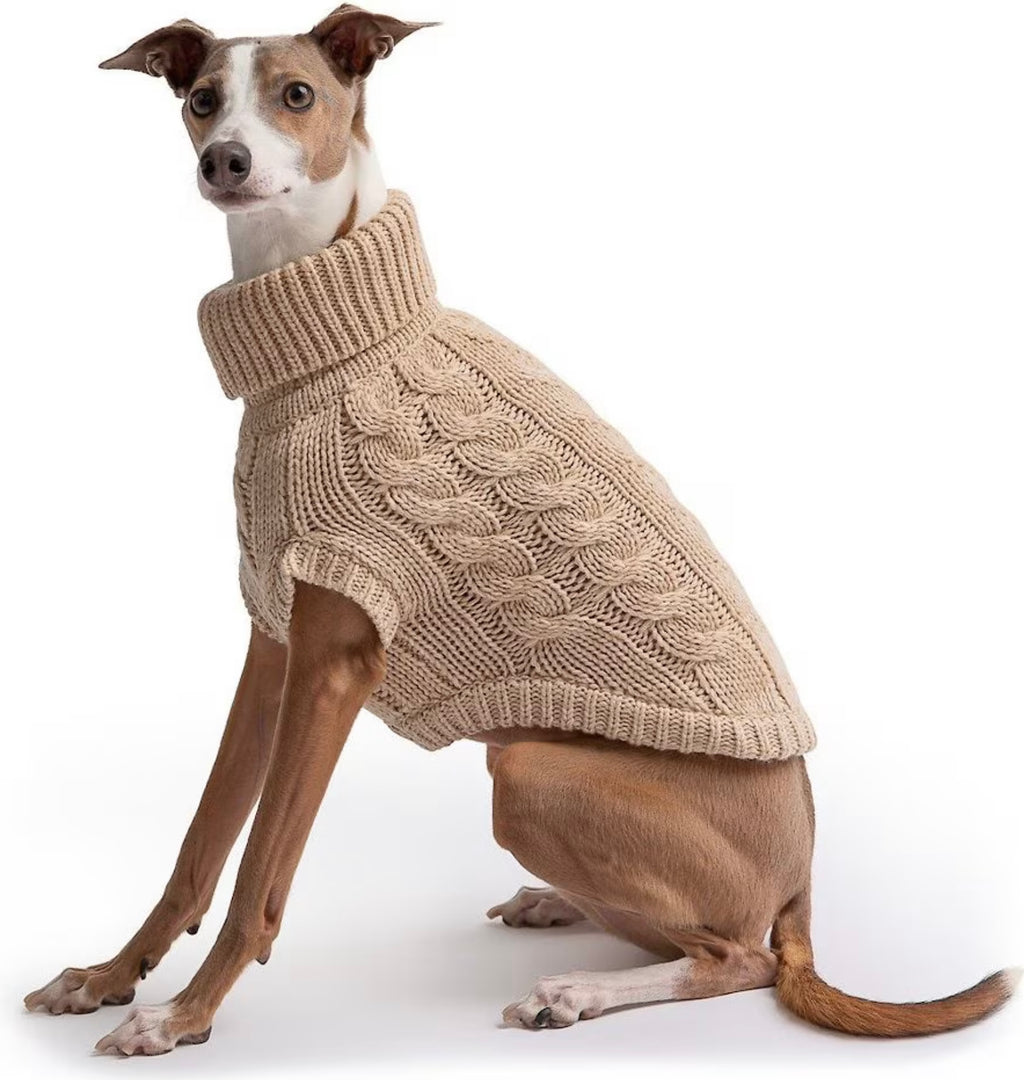 Solid Cable Knit Sweater