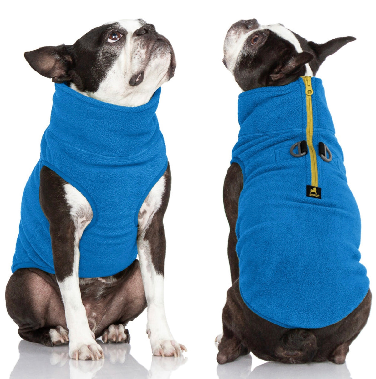 GOOBY HALF ZIP-UP FLEECE VEST