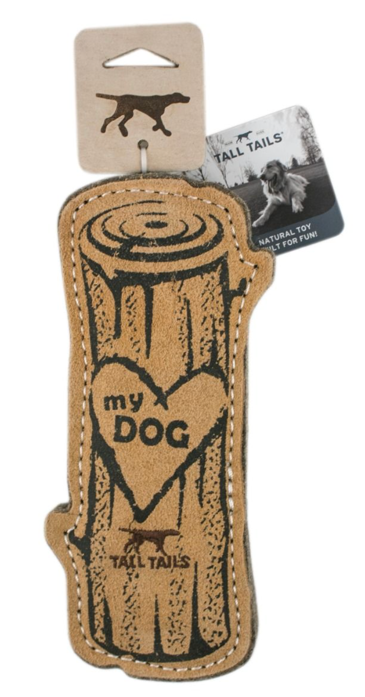 Tall Tails Leather "I love My Dog" Toy