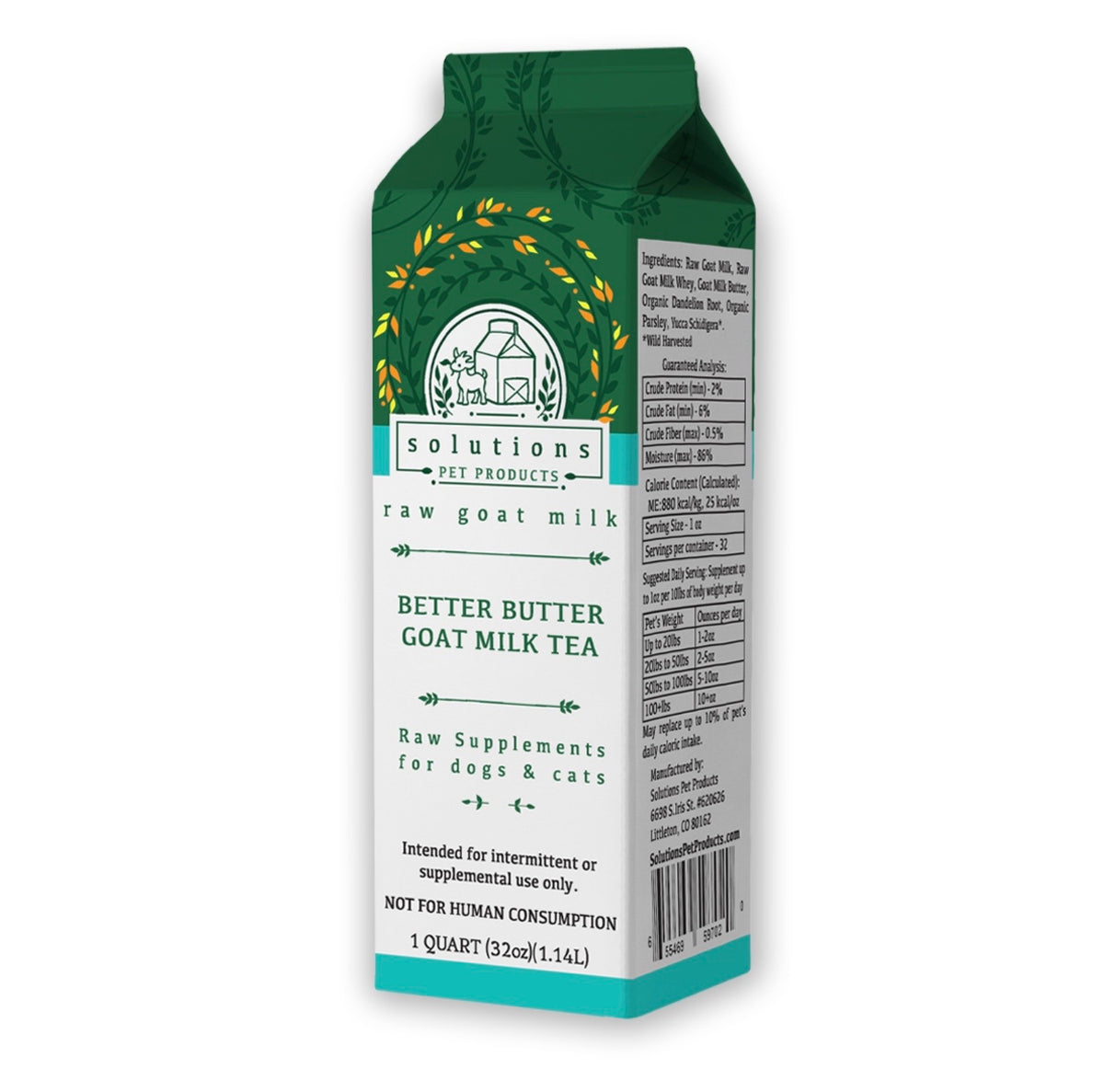 Solutions Better Butter Tea Goat Milk