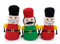 ZippyPaws Holiday Miniz Nutcrackers Plush Dog Toy 3pk