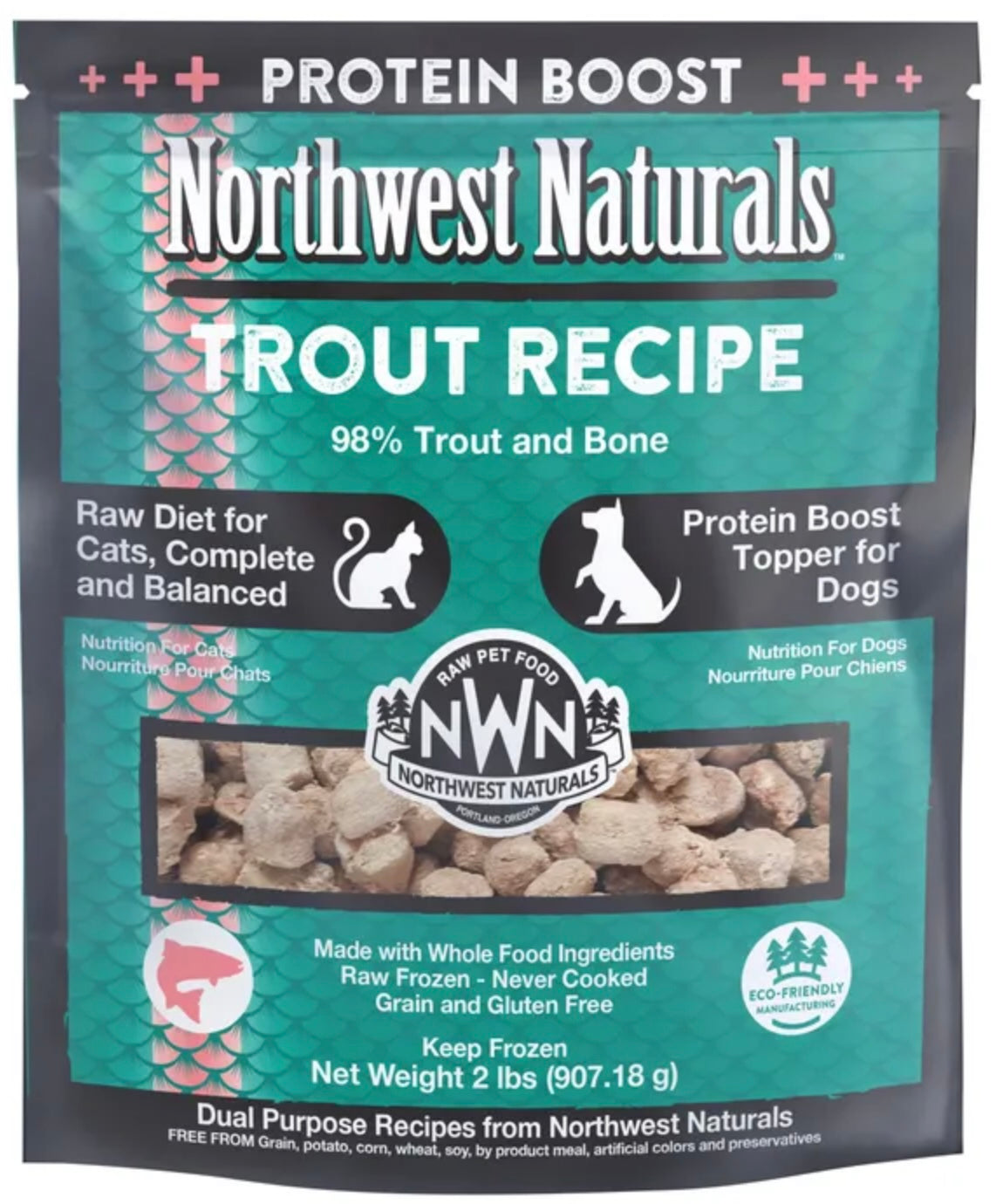 Northwest Naturals Frozen Recipe for Cats & Protein Boost Topper for Dogs