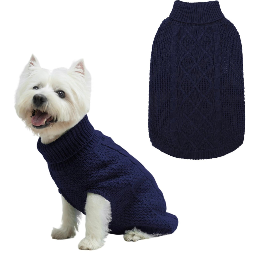 Solid Cable Knit Sweater