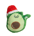 SnugArooz Avocato with Santa Hat w/ Catnip Cat Toy 4"
