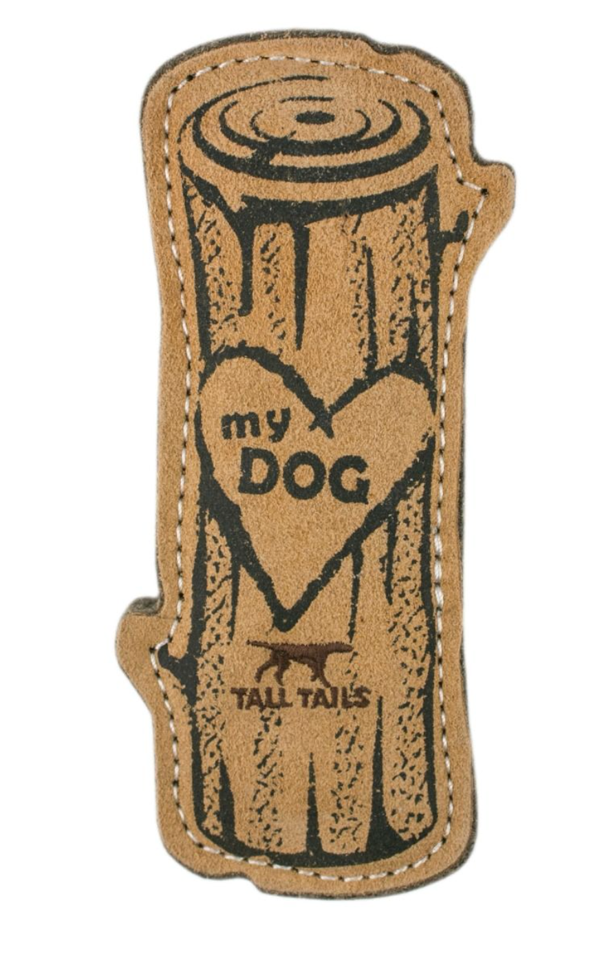 Tall Tails Leather "I love My Dog" Toy