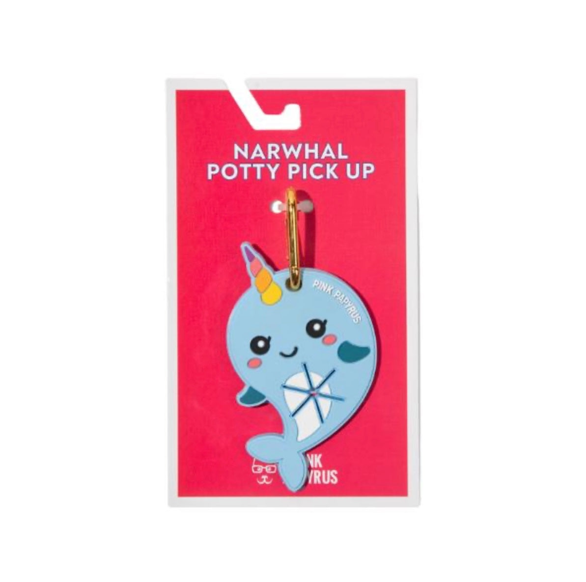 Pink Papyrus Poop Bag Holder