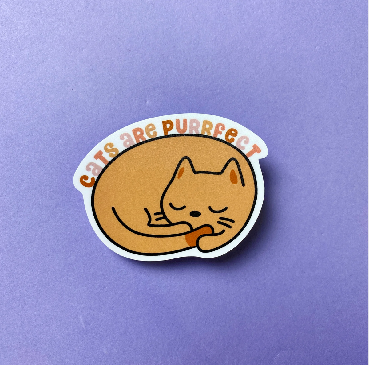 Cats Are Puuurfect Sticker