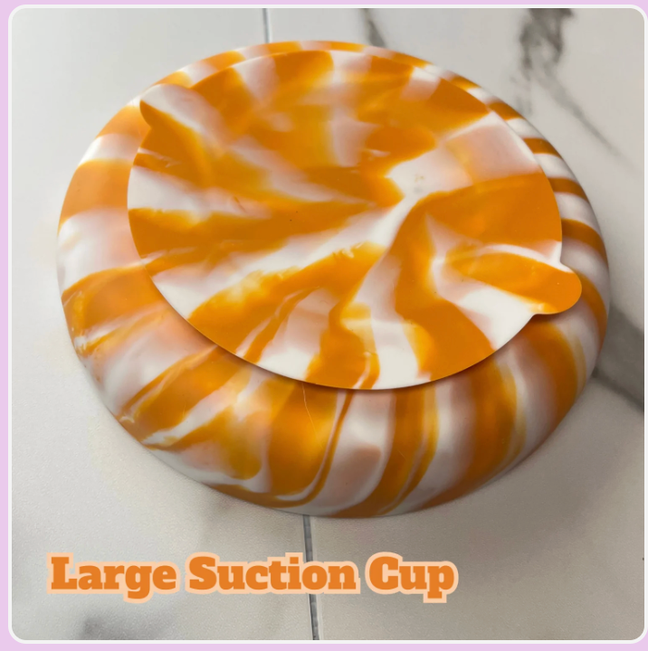 Pupsnack Orange Creamsicle Slow Feeder Bowl