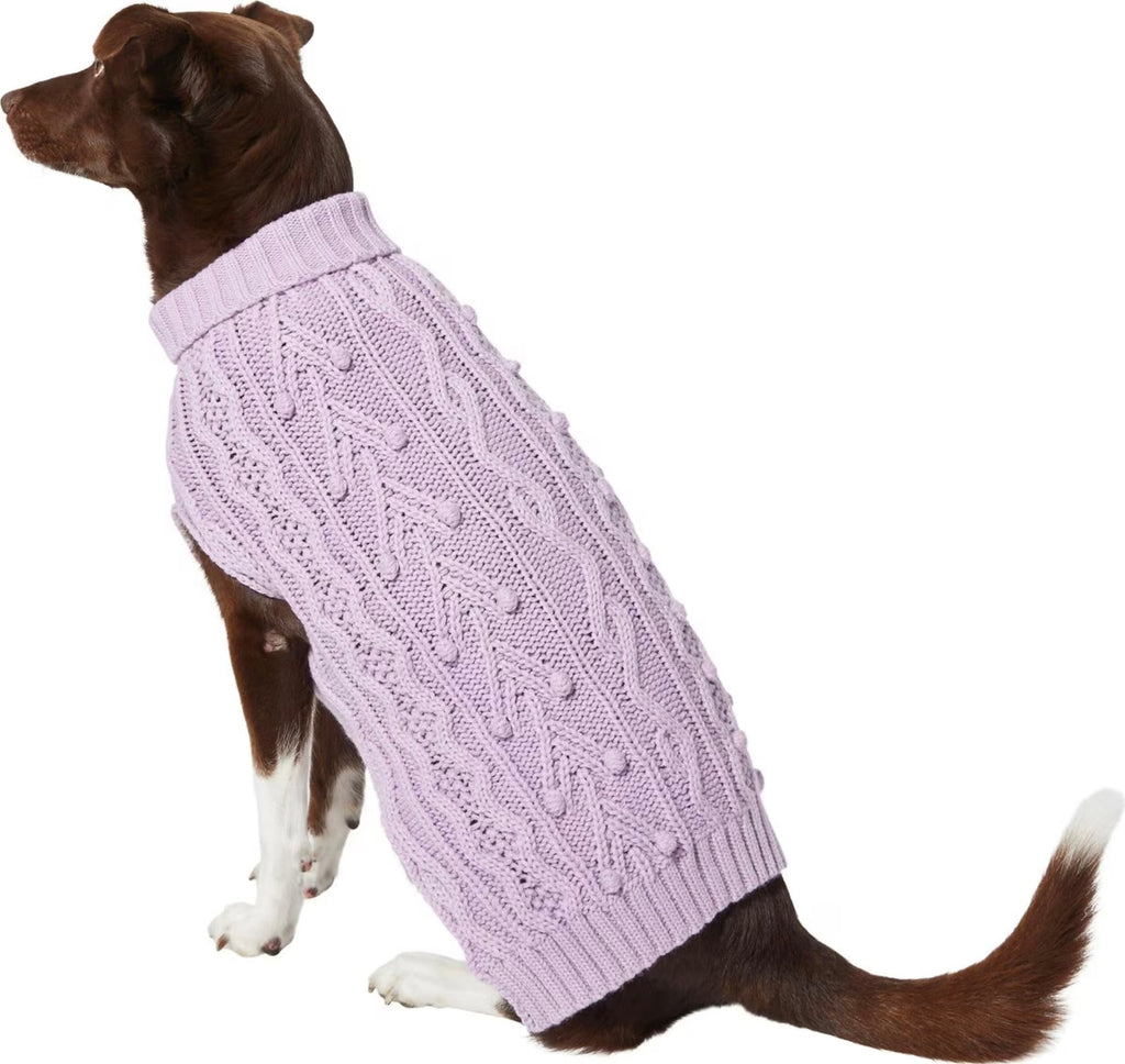 Solid Cable Knit Sweater