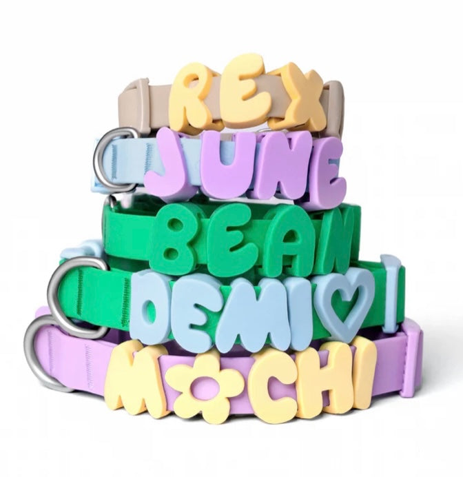 Springland Silicone Dog Charms | Letters & Symbols for Personalized Dog Collars and Leashes- Lilac