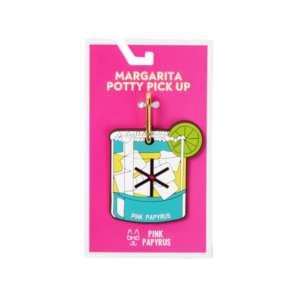 Pink Papyrus Poop Bag Holder