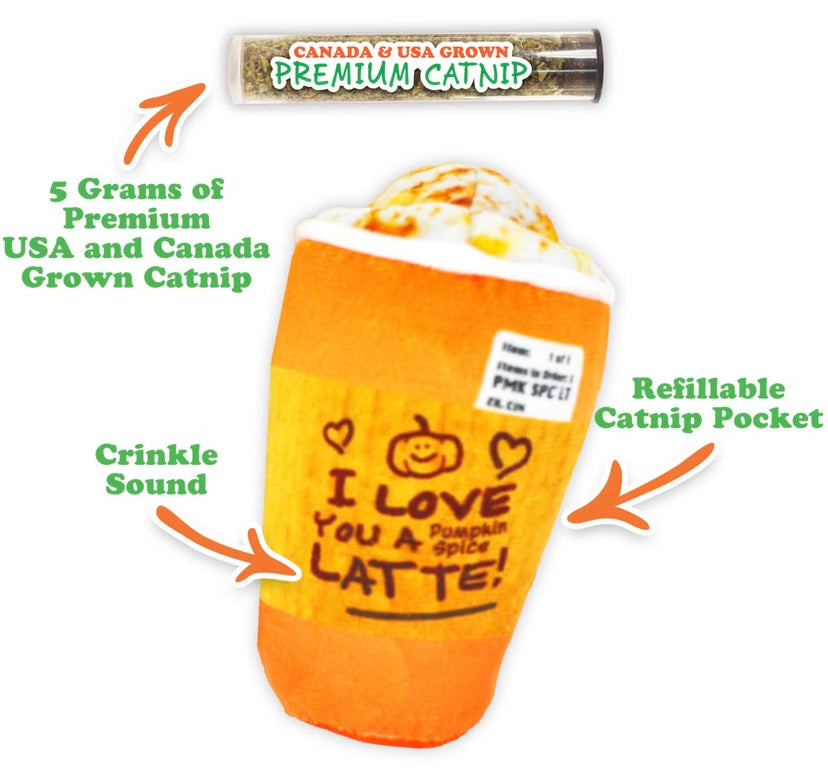 Meowijuana "Get Spooked" - Spiced Latte Fillable Catnip Toy