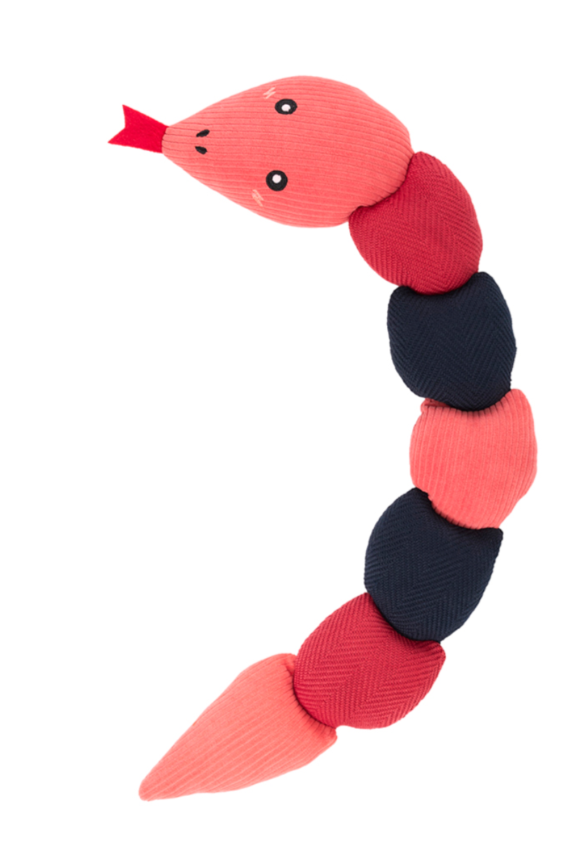 Zippy Paws EcoZippy Patterned Snake- Red