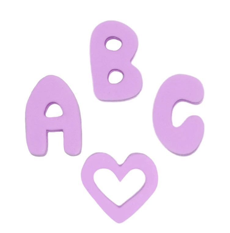 Springland Silicone Dog Charms | Letters & Symbols for Personalized Dog Collars and Leashes- Lilac