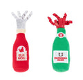 ZippyClaws Holiday Catnip Crusherz Reindeer Beer & Elf Nog Cat Toy 2pk