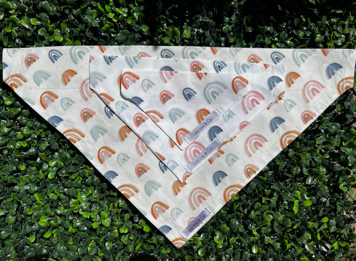 Lucy Lou and Co.White Rainbow Bandana