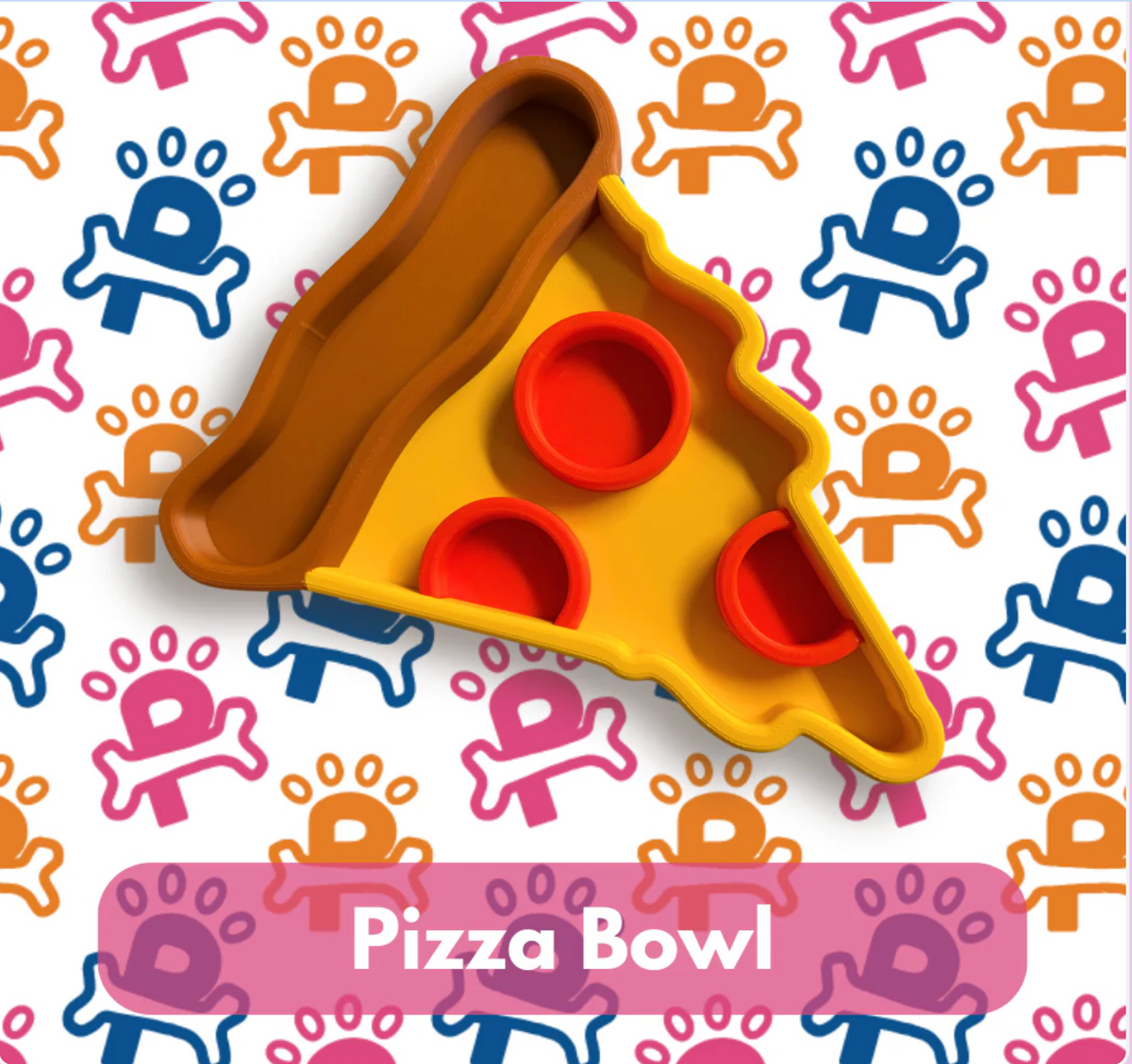Pupsnack Pizza Slow Feeder Bowl