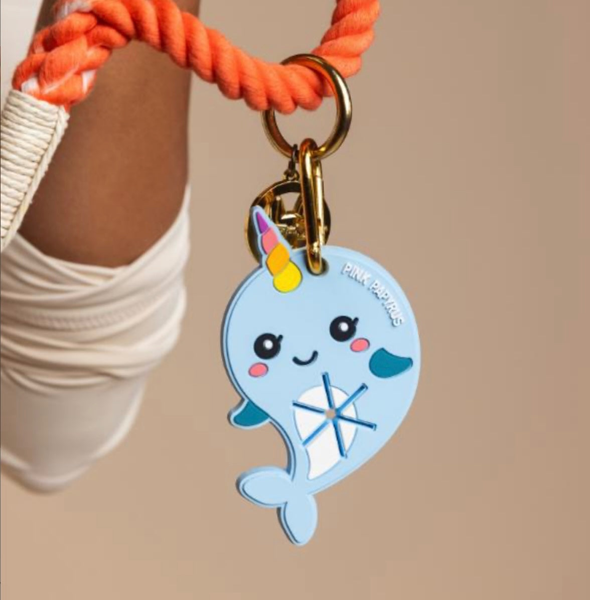 Pink Papyrus Poop Bag Holder
