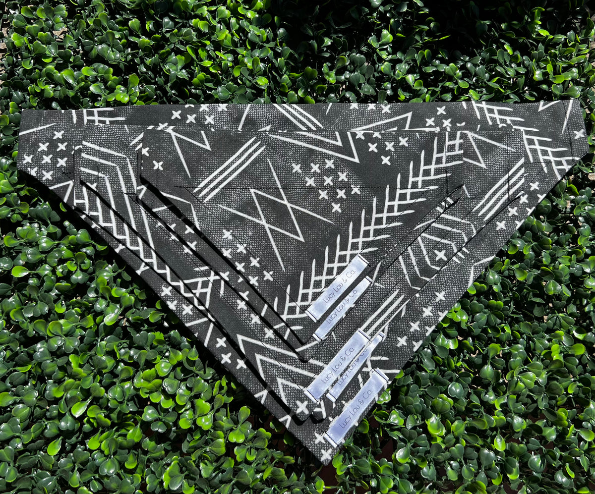 Lucy Lou and Co. Black Aztec Bandana