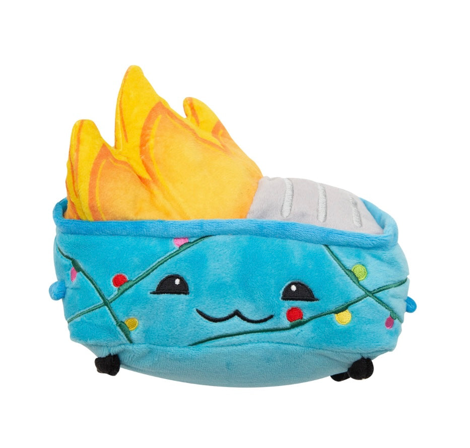 SnugArooz Christmas Dumpster Fire Plush Dog Toy