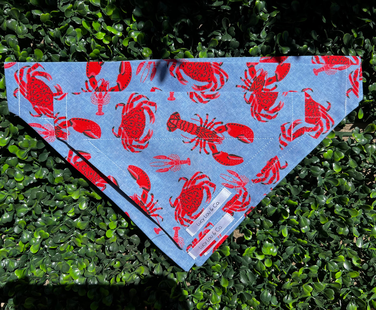 Lucy Lou and Co. Lobsters and Crabs Bandana