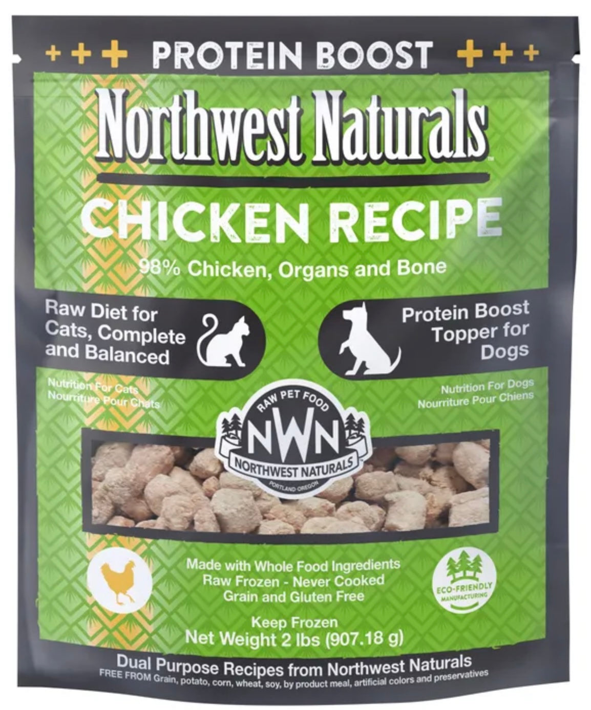 Northwest Naturals Frozen Recipe for Cats & Protein Boost Topper for Dogs