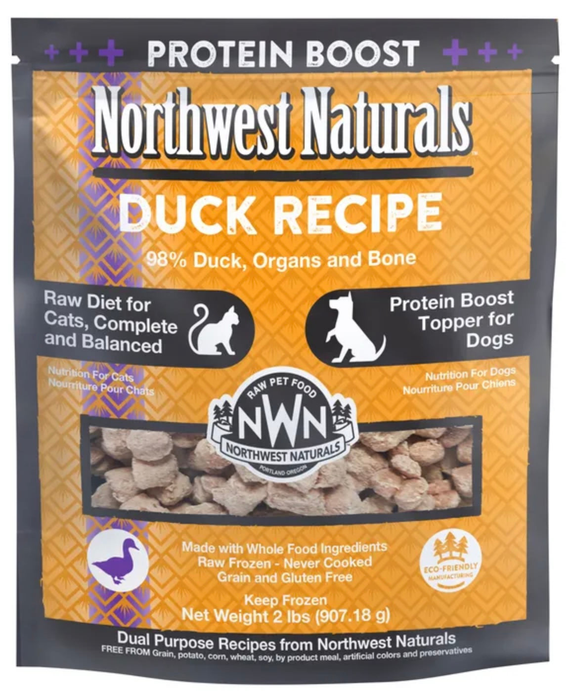 Northwest Naturals Frozen Recipe for Cats & Protein Boost Topper for Dogs