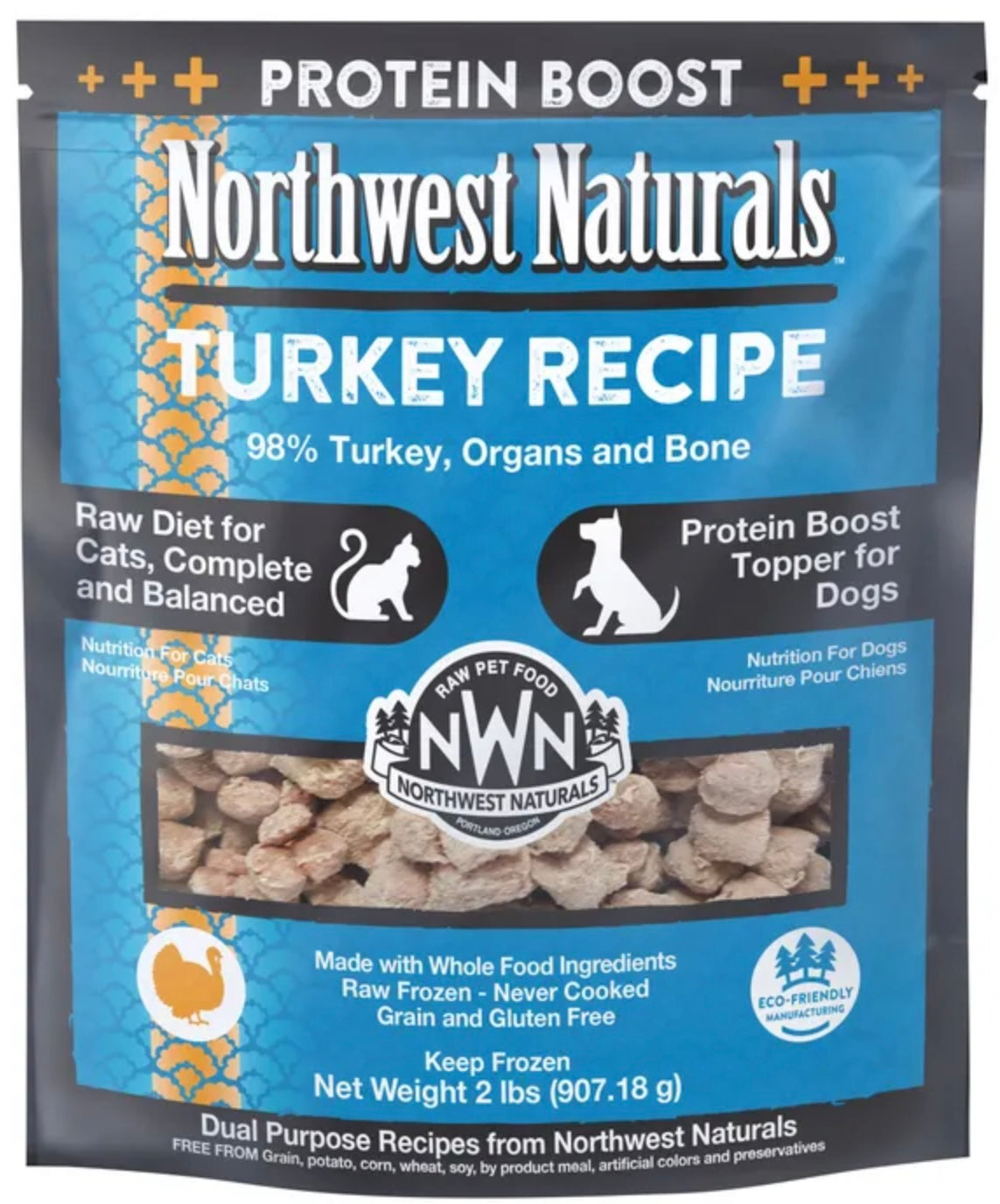 Northwest Naturals Frozen Recipe for Cats & Protein Boost Topper for Dogs