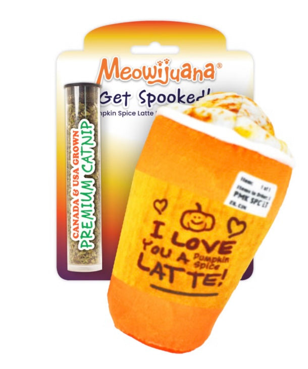 Meowijuana "Get Spooked" - Spiced Latte Fillable Catnip Toy