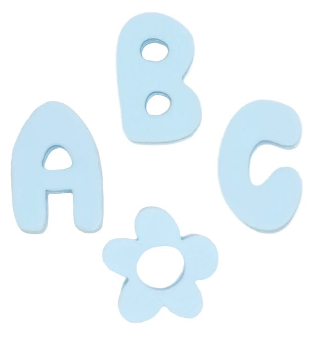 Springland Silicone Dog Charms | Letters & Symbols for Personalized Dog Collars and Leashes- Sky Blue