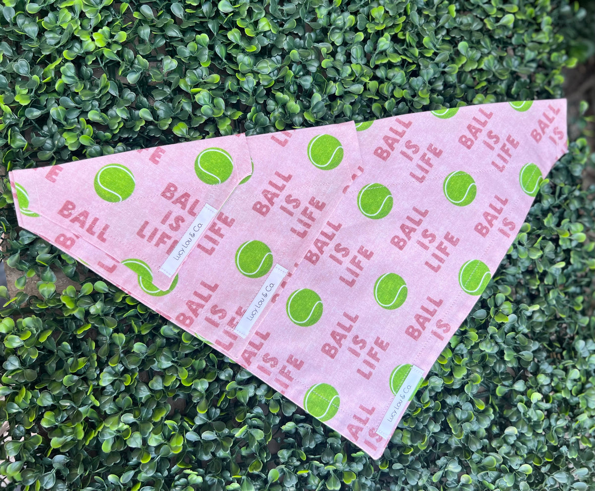 Lucy Lou and Co.Pink Ball is Life Bandana