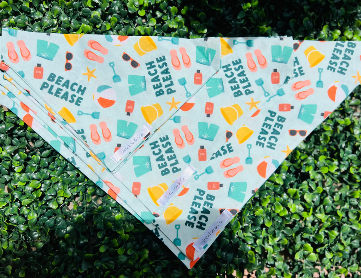 Lucy Lou and Co. Beach Please Bandana