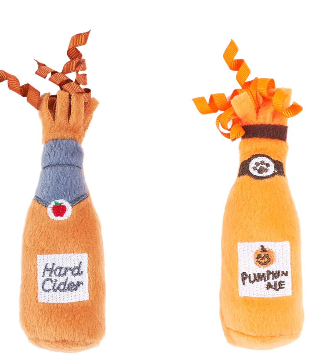 ZippyClaws Halloween Catnip Crusherz 2-Pack – Hard Cider & Pumpkin Ale