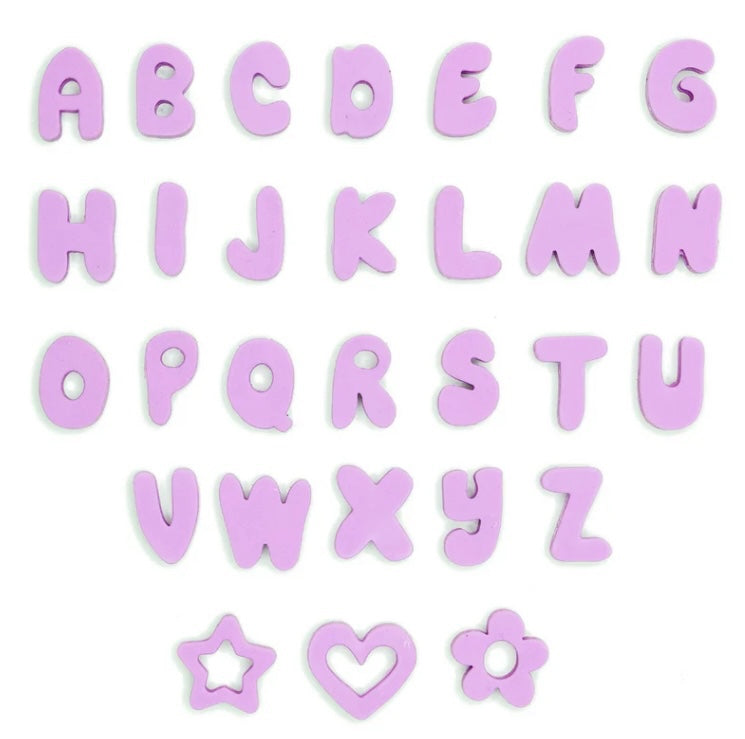 Springland Silicone Dog Charms | Letters & Symbols for Personalized Dog Collars and Leashes- Lilac